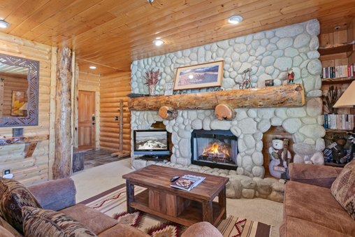 Fireplace in living room