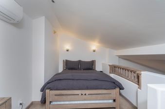 The bedroom loft at Penthouse At The Peaks 826 is cozy and inviting.