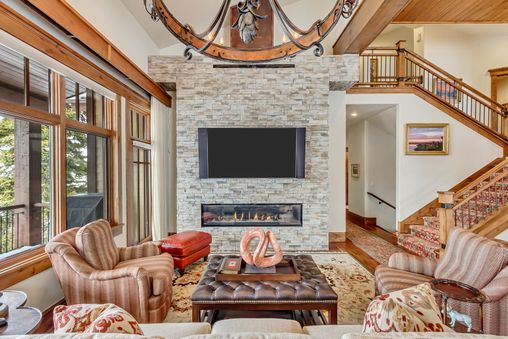 Gas and Wood Fireplace