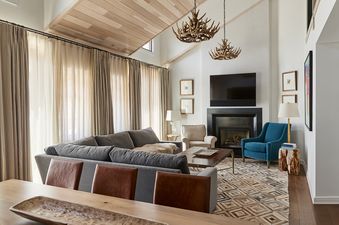 Living room in a three bedroom Penthouse Residence