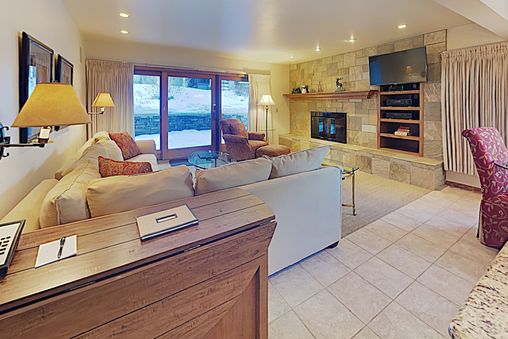 Fireplace in living room