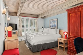 Chateau Eau Claire Unit 1 bedroom with natural light.