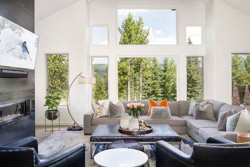 Fireplace in living room