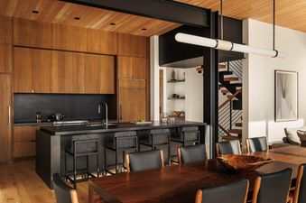 Dining and kitchen area in Private Home 36 at One&Only Moonlight Basin