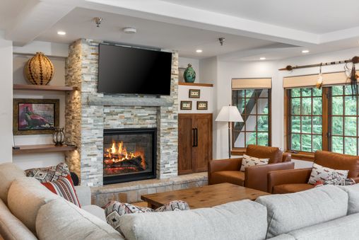 Fireplace in Living Room