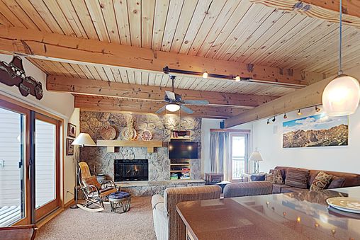 Fireplace in living room