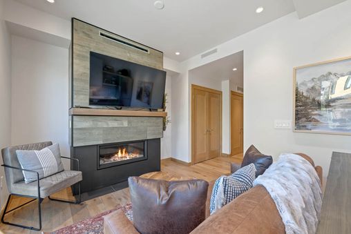Fireplace in Living Room and Outdoor Firepit