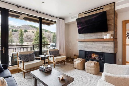 Fireplace in Living Room and Outdoor Firepit