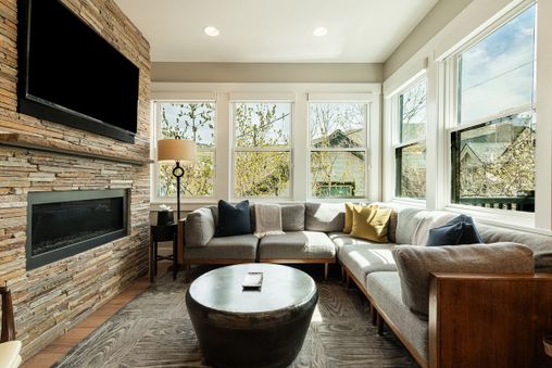 Fireplace in Living Room