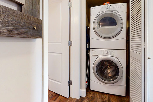 Washer and dryer in residence