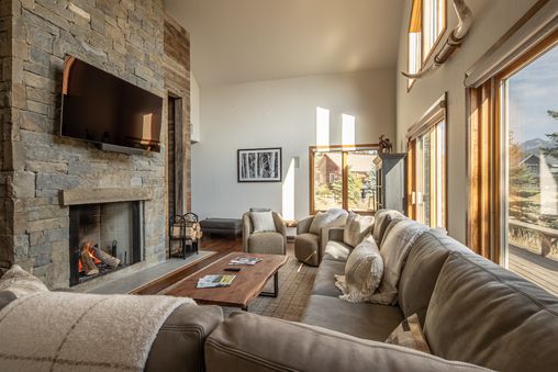Fireplace in living room