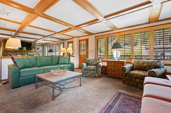 The inviting living area in Lodge Tower 599 3 Bedroom.