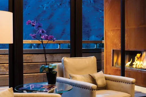 Fireplace on Balcony