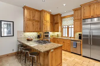 Spacious kitchen with island seating