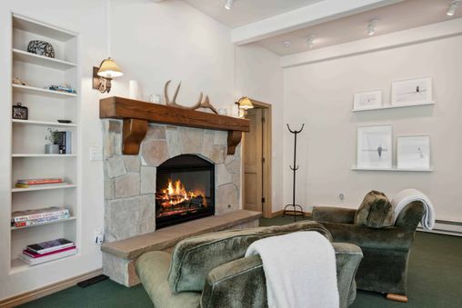 Fireplace in living room