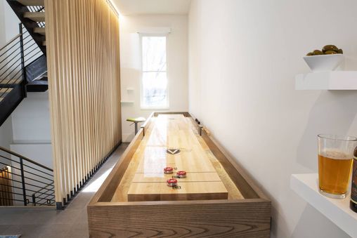 Games Room with Shuffle Board Table