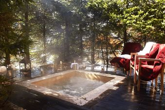 Outdoor hot tub