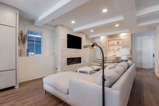 Fireplace in living room