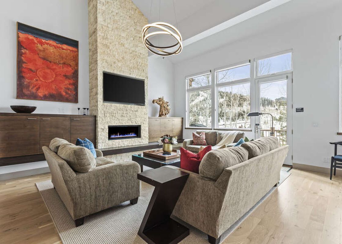 The living room at Abode at Little Belle 3 has gorgeous light and plenty of room.