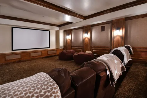 Theater Room with Stadium Steating