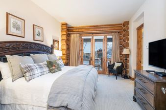 The bedroom in Villas At Tristant 203 is spacious and well-lit.