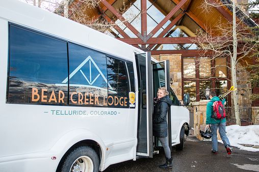 Free shuttle for guest use within Mountain Village