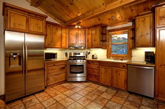 The inviting kitchen at Abode at Silver Mountain.