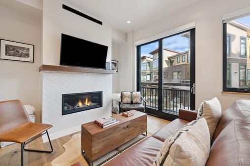 Fireplace in Living Room and Outdoor Firepit