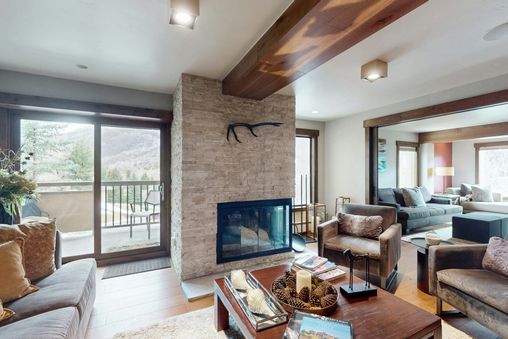 Wood-burning fireplace