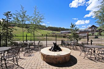 Fire Pit at Crystal Peak 4 Bedroom at Peak 7 in Breckenridge