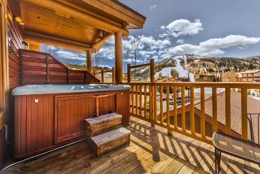 Two private hot tubs as well as communal hot tub