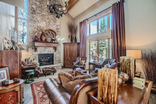 Wood burning fireplace