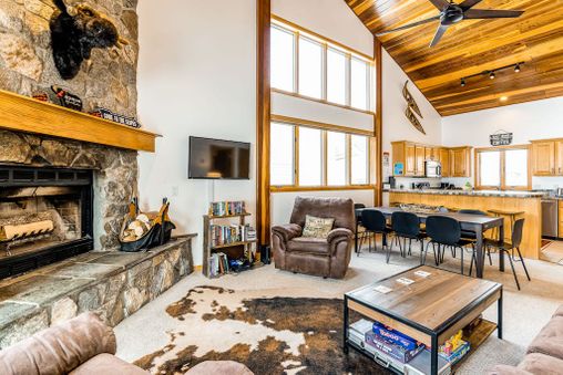 Fireplace in living room