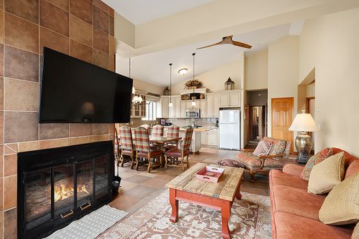 Fireplace in living room