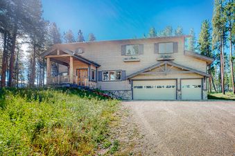 The exterior of Big Moose Lodge showcases its beautiful cabin design and welcoming atmosphere.