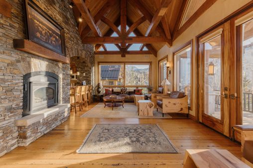 Stone Fireplace