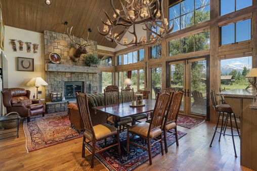 Wood-burning fireplace