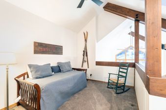 Comfortable bedroom with decor at Kayenta II 16.