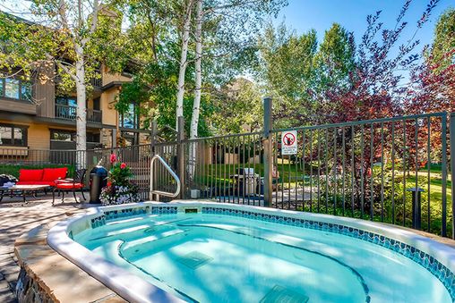 Two outdoor community hot tubs