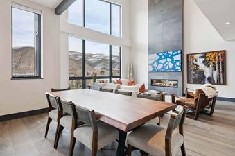 Dining area in One Riverfront Condo 503.