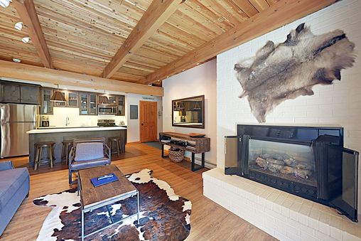 Fireplace in living room