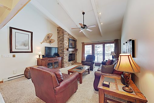 Fireplace in living room