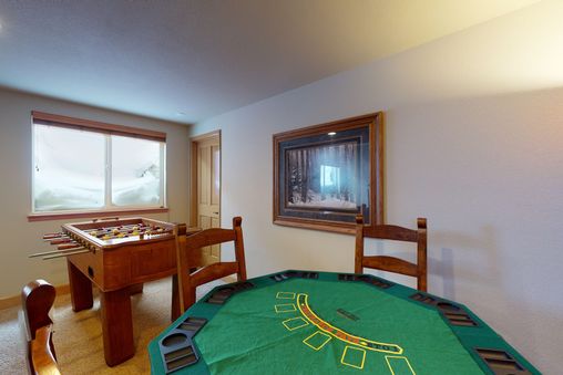 Family Room with Foosball and Poker Table