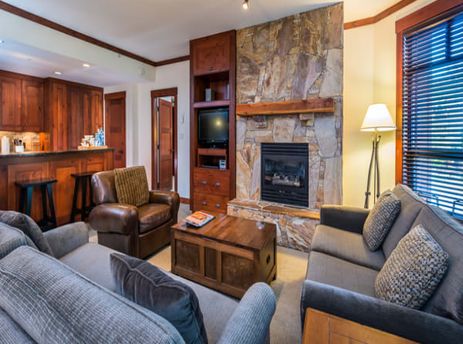 First Tracks Lodge Two Bedroom Living Room