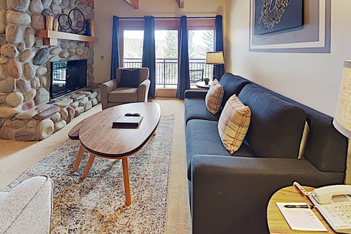 Fireplace in living room