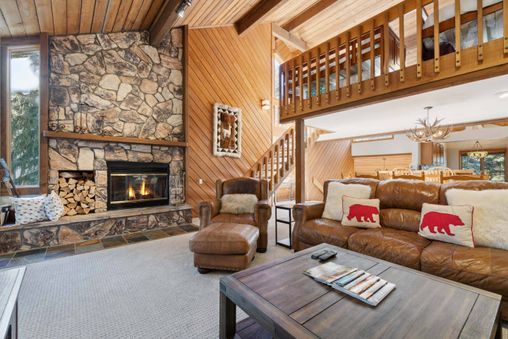 Wood burning fireplace