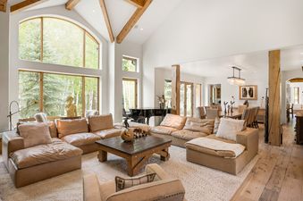 A well-appointed living space in Snow Chalet.