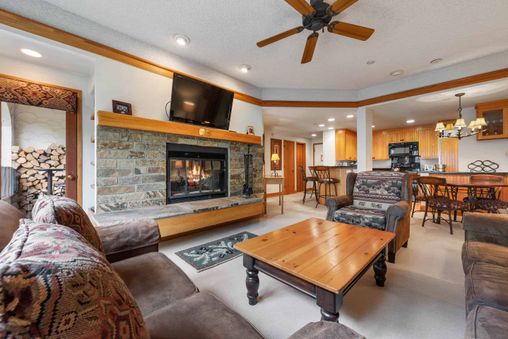 Fireplace in living room