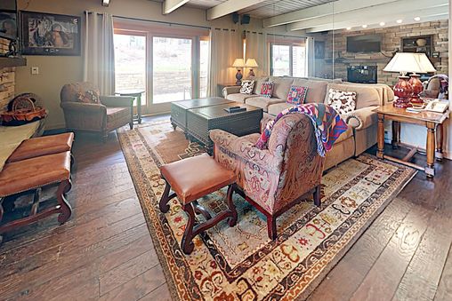 Fireplace in living room