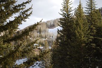 ski slope view